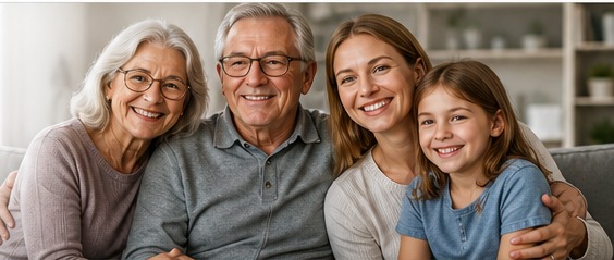 Family supporting experienced driver safety and confidence